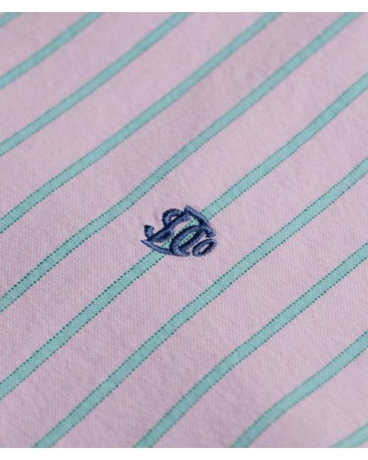 Superdry Purple & Co Preppy Oxford Long Sleeve Shirt for men
