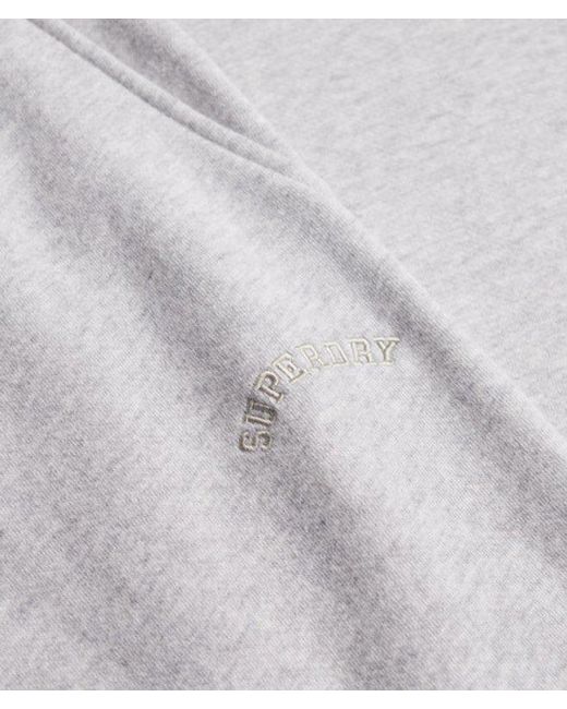 Superdry White Athletic Essentials Logo Low Rise Flare Jogger