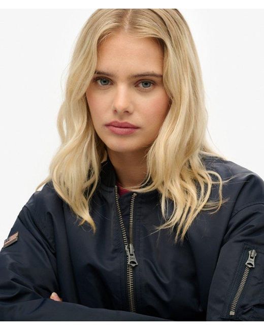 Superdry Blue Ma1 Bomber Jacket