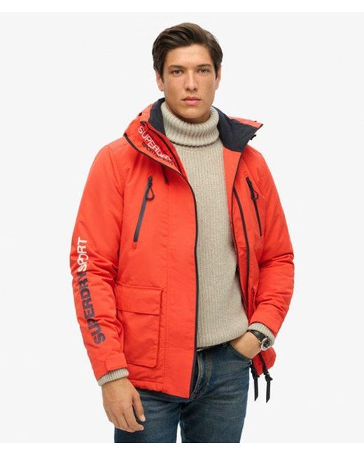 Superdry Red & Co Hooded Ultimate Sd Windbreaker Jacket for men