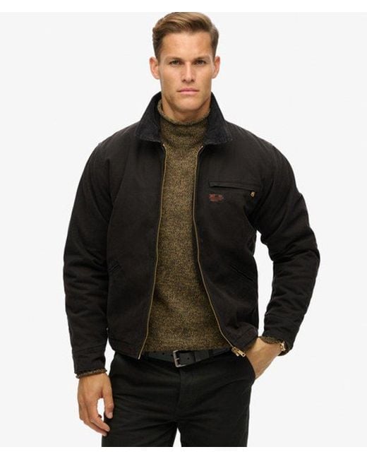 Superdry Black Surplus Barn Jacket for men