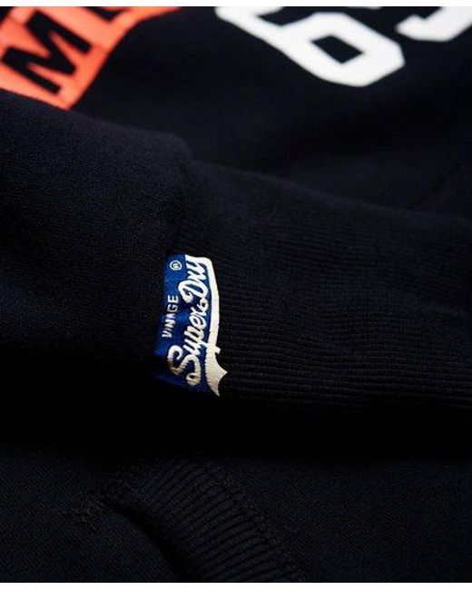 Superdry Blue Team Comets Hoodie Eclipse