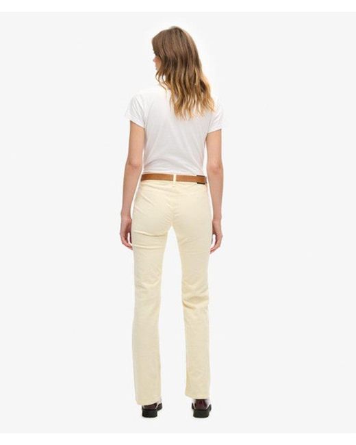 Superdry Natural & Co Low Rise Cord Flare Jeans