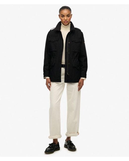 Superdry Veldjack Met Versieringen in het Black