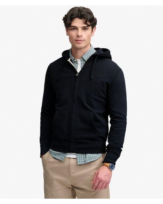 Superdry Blue & Co Essential Logo Zip Hoodie for men