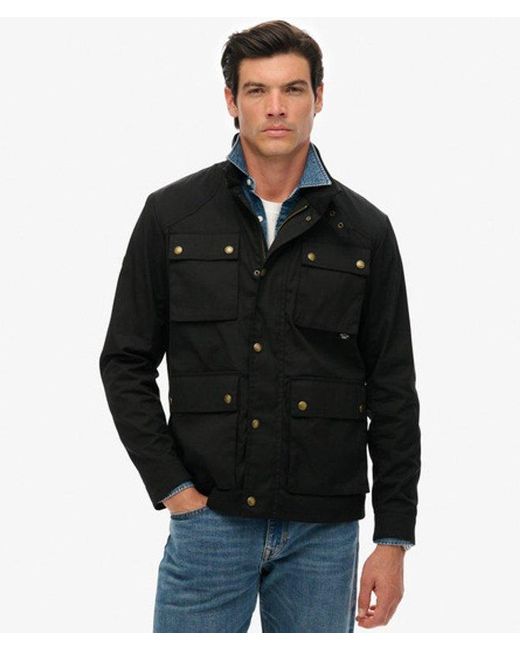 Superdry Black & Co The Merchant Store - Wax Racer Jacket for men
