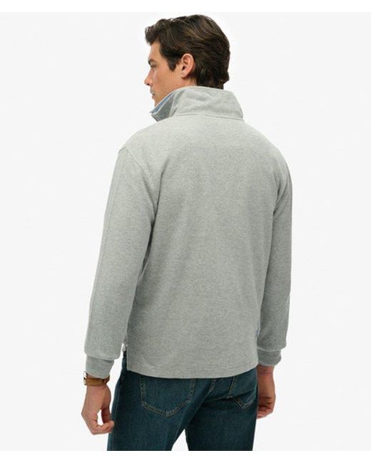 Superdry Gray & Co Ribbed Half Zip Jumper for men