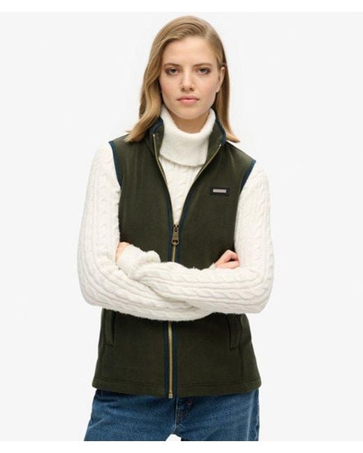 Superdry Green & Co Estate Fleece Gilet