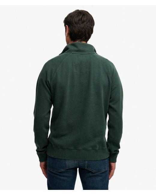 Homme Pull À Logo, Col Tunisien Et Manches Raglan Essential Taille Superdry pour homme en coloris Green
