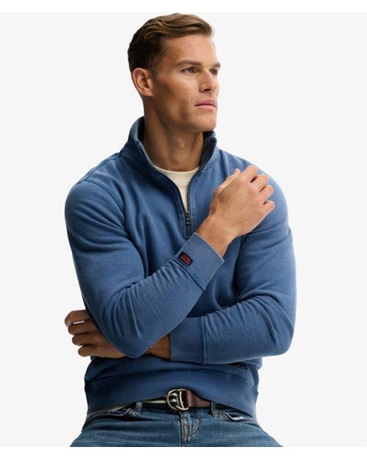 Homme Sweat À Col Zippé Athletic Sd Co Taille Superdry pour homme en coloris Blue