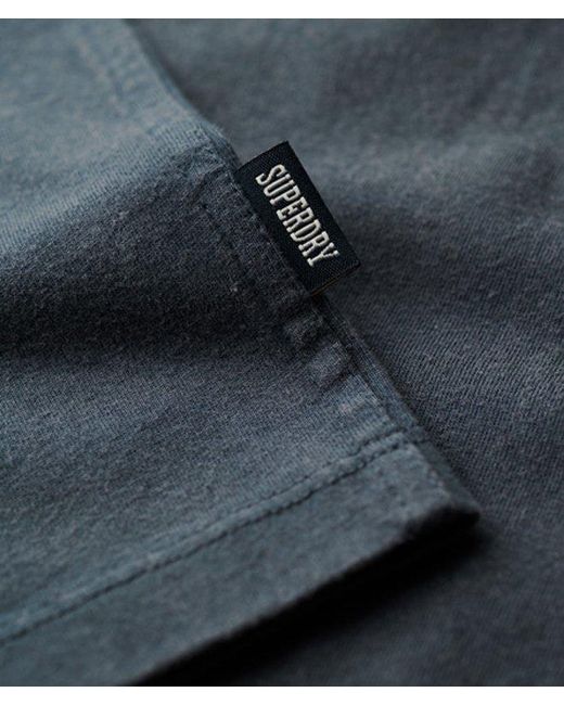 Superdry Blue & Co Essential Logo Retro Striped Crew Neck T-shirt for men