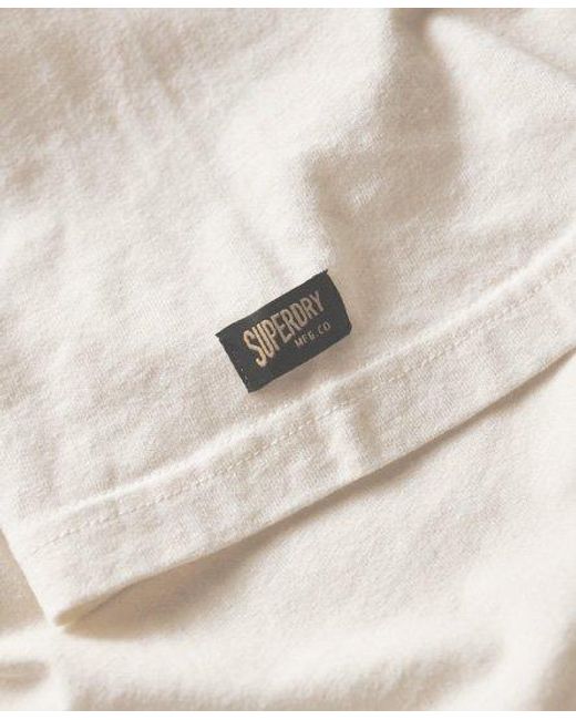 Superdry White Embossed Vintage Logo T-shirt for men