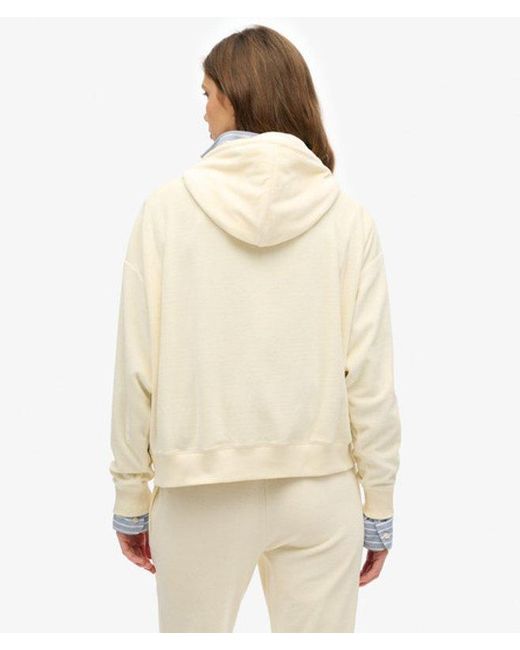 Superdry Natural Velour Zip Hoodie