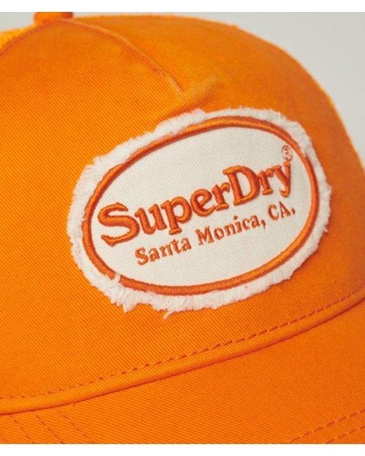 Superdry Orange & Co Fluro Mesh Trucker Cap