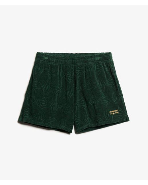 Superdry Green & Co Country Club Towelling Shorts
