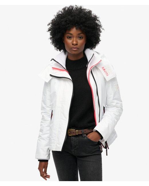 Superdry White & Co Hooded Mountain Windbreaker Jacket