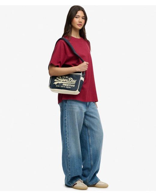 Superdry Blue & Co Mini Alumni Crossbody Bag