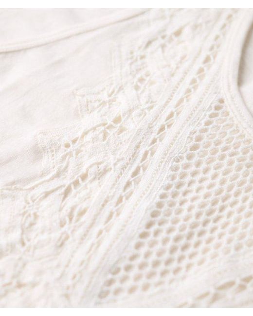 Superdry White & Co Jersey Lace Vest