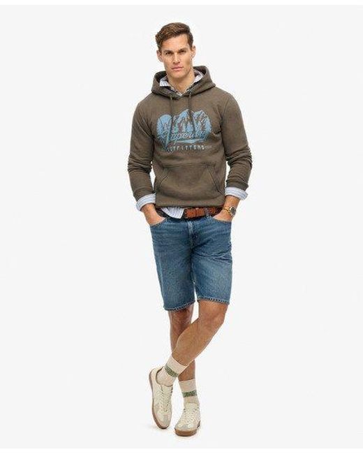 Superdry Gray Outfitters Hoodie for men