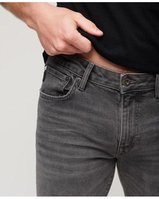 Superdry Gray Vintage Slim Jeans for men