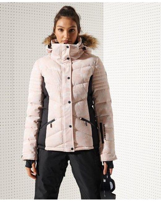 Superdry Sport Women's Snow Luxe Puffer Jacket in Gold (Metallic) - Lyst