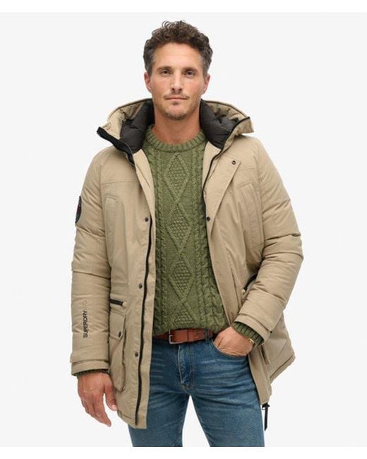 Superdry Natural & Co City Padded Parka Coat for men