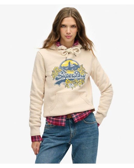 Superdry Natural Floral Hoodie