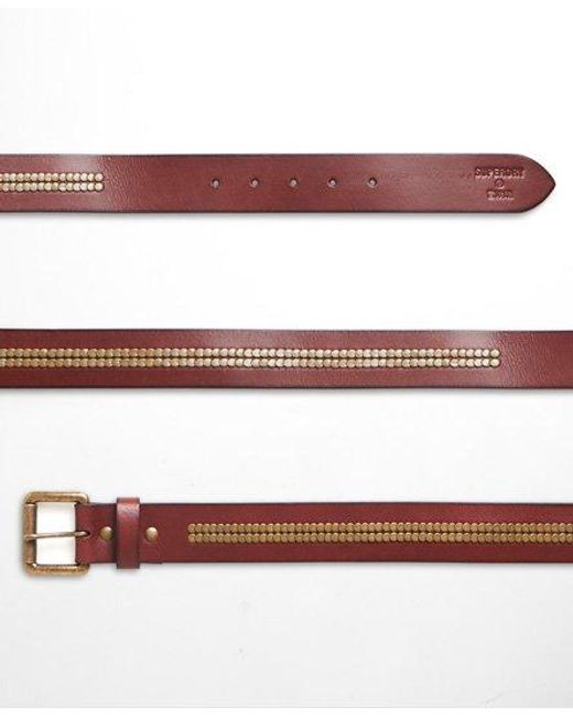 Superdry Bronson Leather Belt in Brown 