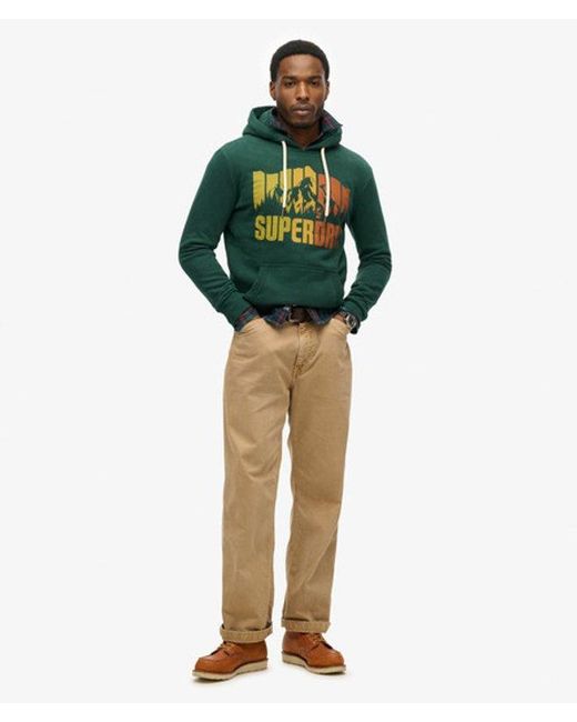 Superdry Green & Co Mountain Rainbow Hoodie for men
