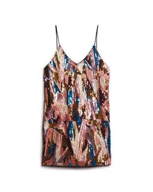 Superdry Deco Mini-jurk Met Lovertjes in het Multicolor