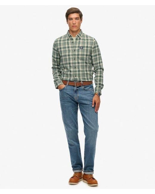 Superdry Green & Co Long Sleeve Cotton Lumberjack Shirt for men