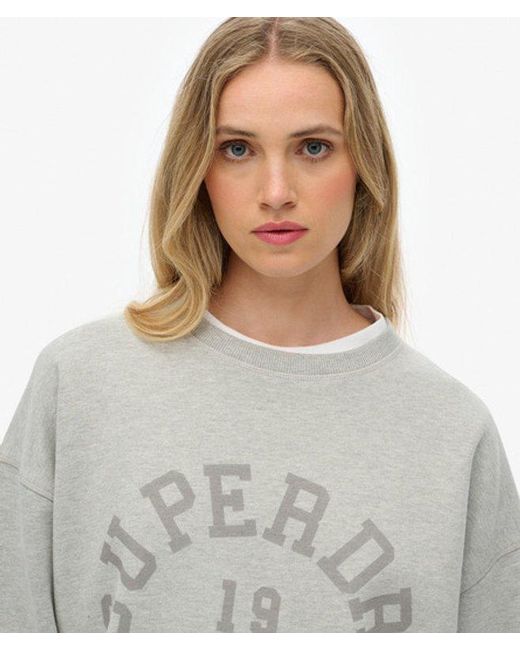 Superdry Blue & Co Athletic Essentials Relaxed Crew Sweatshirt