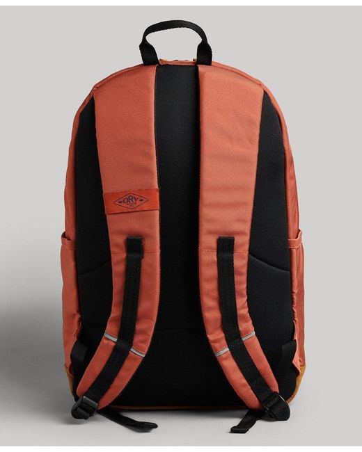 Superdry Vintage Micro Embroidered Montana Backpack Orange | Lyst