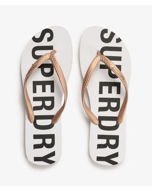 Superdry White & Co Code Essential Flip Flops