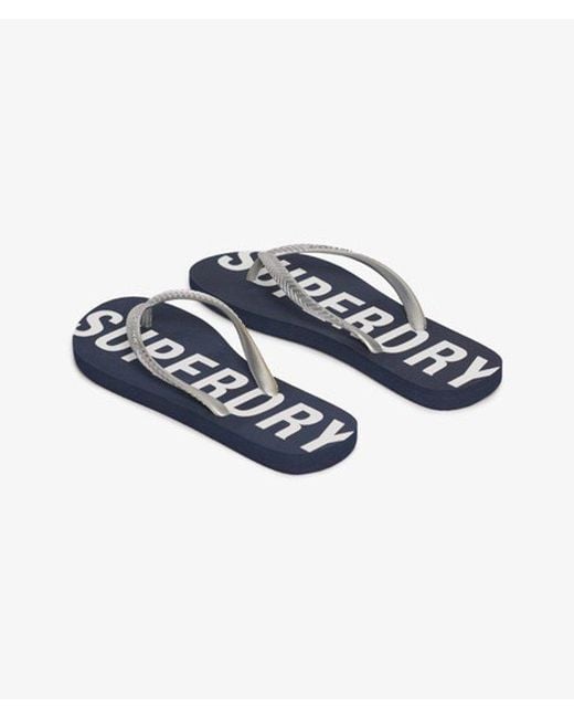Superdry Blue Code Core Sport Flip Flops