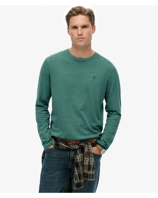 Superdry Classic Essential Top in het Green voor heren