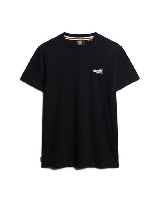 Superdry Black & Co Essential Embroidered T-shirt for men