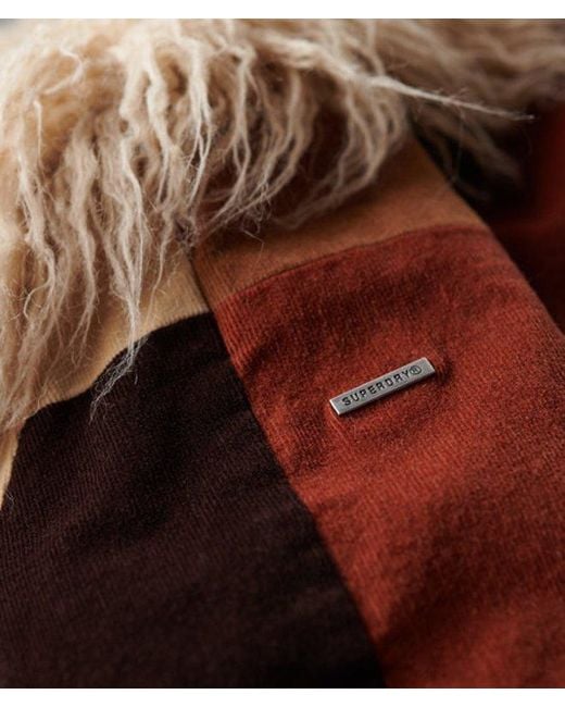 Superdry Lange Hippiejas Met Patchwork in het Brown