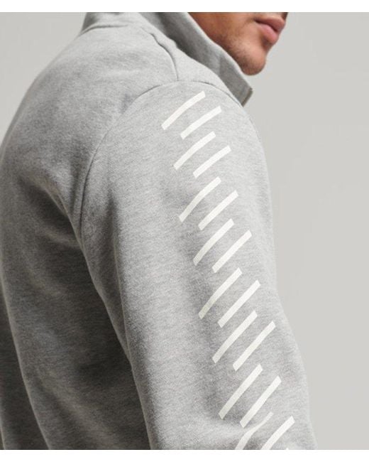 Superdry Gray & Co Code Core Sport Half-zip Sweatshirt for men