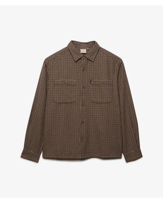 Superdry Gray Bench X & Co Bench Boxy Cotton Overshirt for men