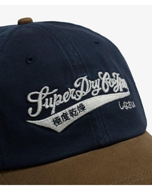 Femme Casquette De Baseball À Visière Contrastée Taille: 1Taille Superdry en coloris Blue