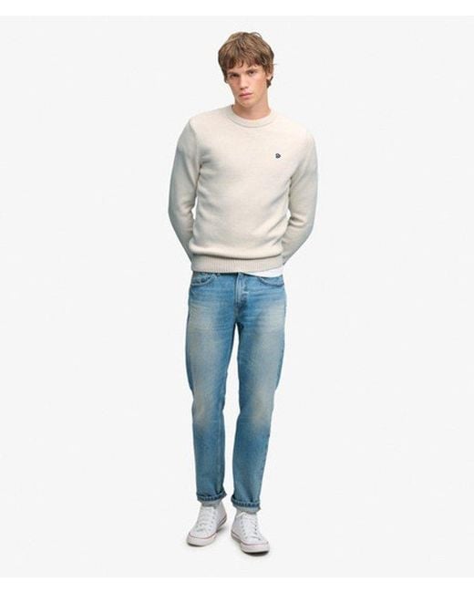 Superdry Gray & Co Preppy Cotton Jumper for men