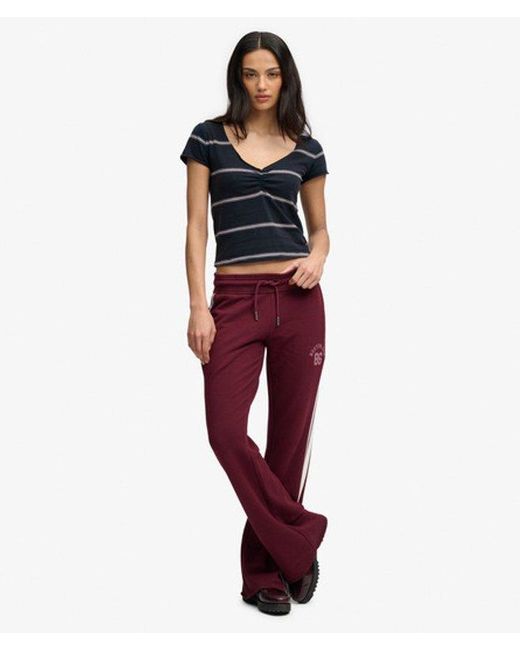 Superdry & Co Athletic Essentials Gathered Pattern Top