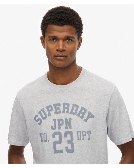 Superdry Gray & Co Vintage Athletic Essential Graphic T-shirt for men