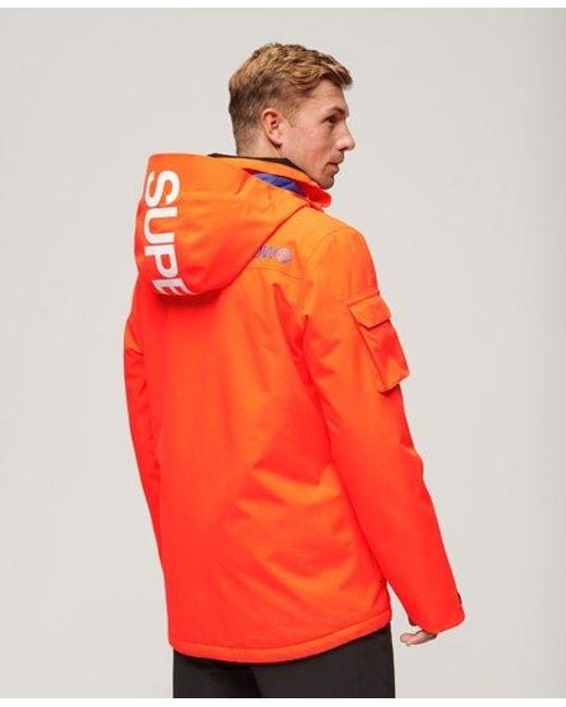 Superdry Red Sport Ski Ultimate Rescue Jacket for men