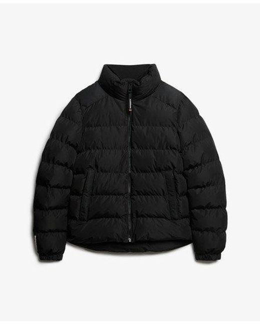 Superdry Black Sports Puffer Jacket for men