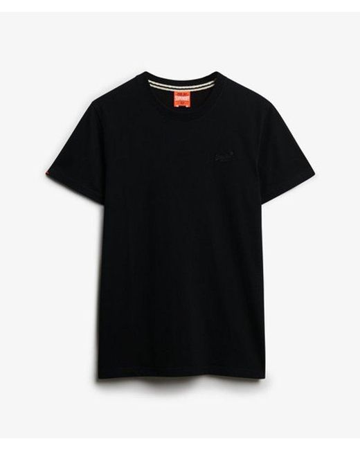 Superdry Black & Co Organic Cotton Essential Logo T-shirt for men
