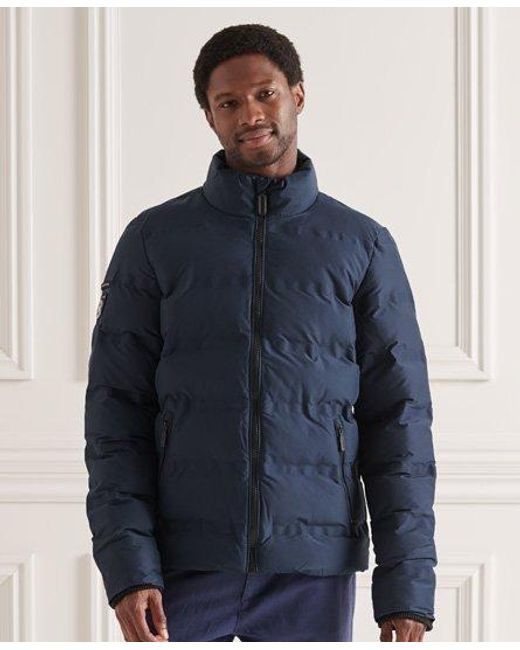superdry coat blue