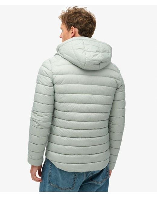 Superdry Gray & Co Hooded Fuji Sport Padded Jacket for men