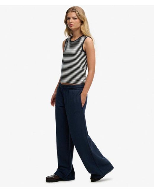 Superdry Blue & Co Essential Logo Wide Leg joggers
